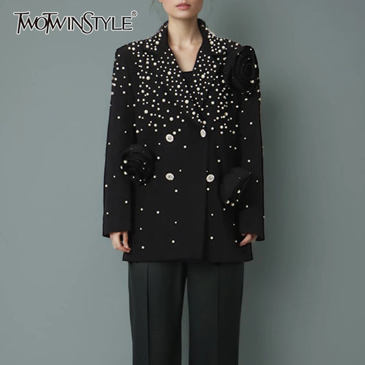 Elegantes Damen-Tunikakleid mit Karree-Ausschnitt und kurzen Ärmeln im Patchwork-Hohldesign – figurbetont und stilvoll.