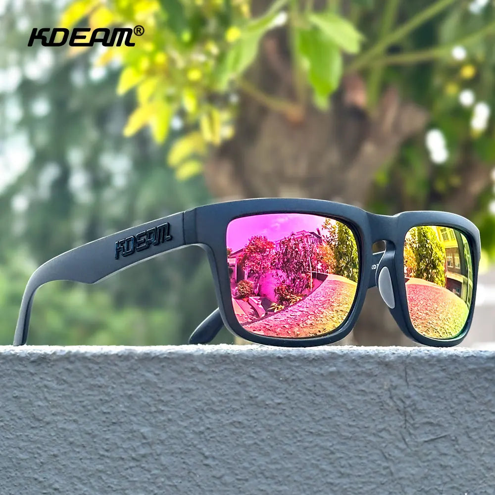Sonnenbrille Fahren Nachtsicht polarisiert UV400 Reißverschlussetui Herren