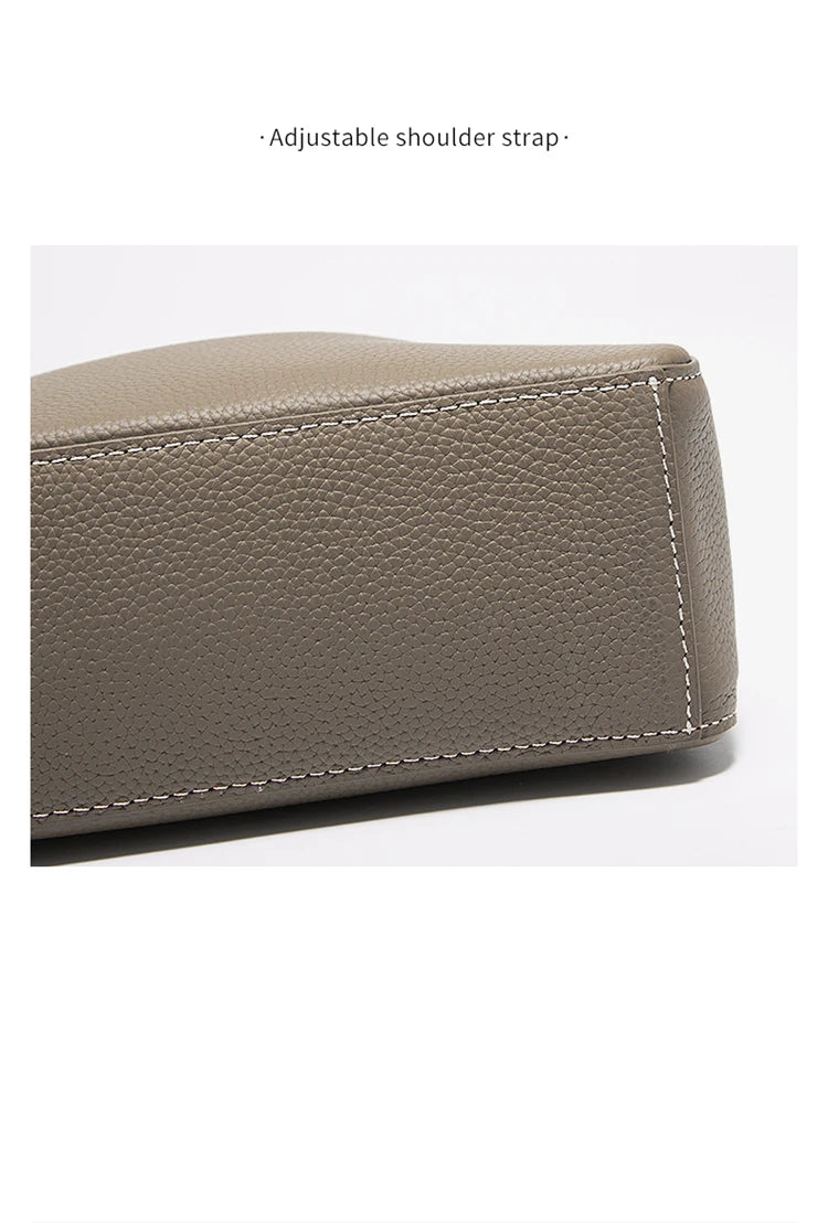 Damen Handtasche Aus Rindsleder Schulter Crossbody Minimalist Style