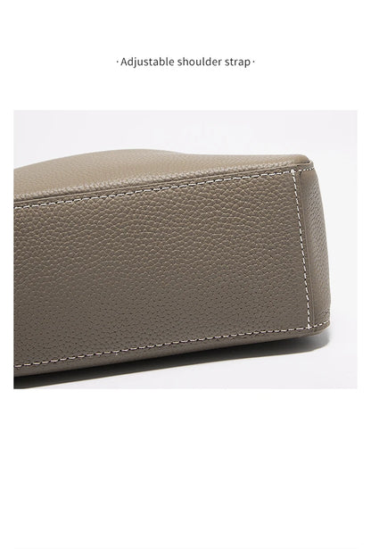 Damen Handtasche aus Rindsleder mit Crossbody-Tasche im Minimalistischen Stil