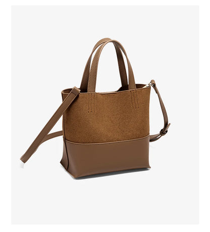 Damen Handtasche aus PU-Leder im Retro-Stil mit großer Kapazität
