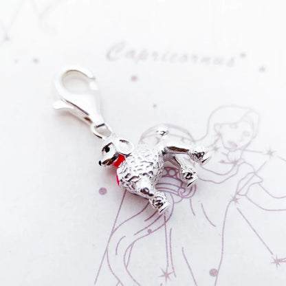 Damen-Charm Pudel Hund DIY aus Sterlingsilber