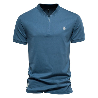 Klassisches Herren Poloshirt Aus Reiner Baumwolle Für Den Sommer