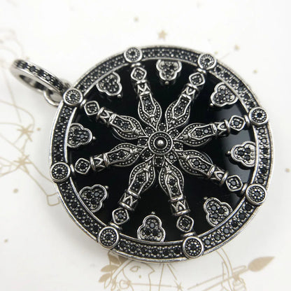 Damen-Charm-Anhänger Amulett magisch Natur Glück aus Sterlingsilber