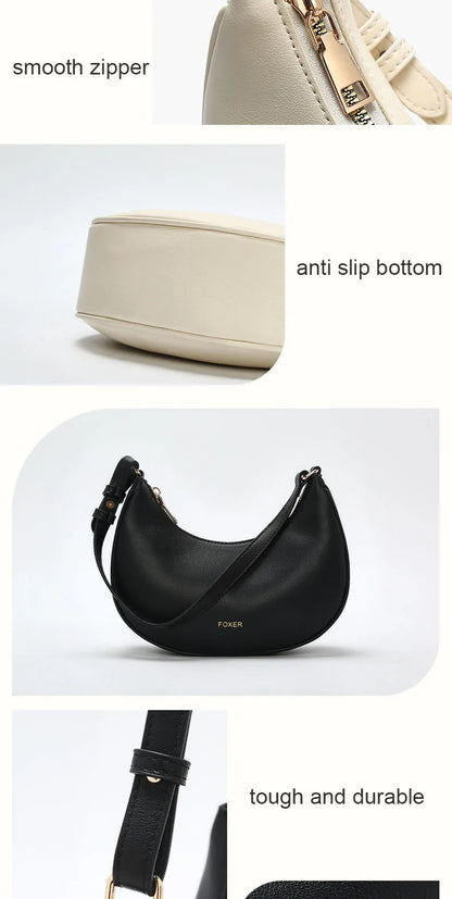 Damen Schultertasche Aus Soft PU Leder Mit Großem Fassungsvermögen