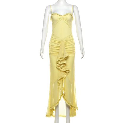 Elegantes Damen-Leinenset mit Kurzarmblazer und geteiltem Rock – ideal für den Sommer