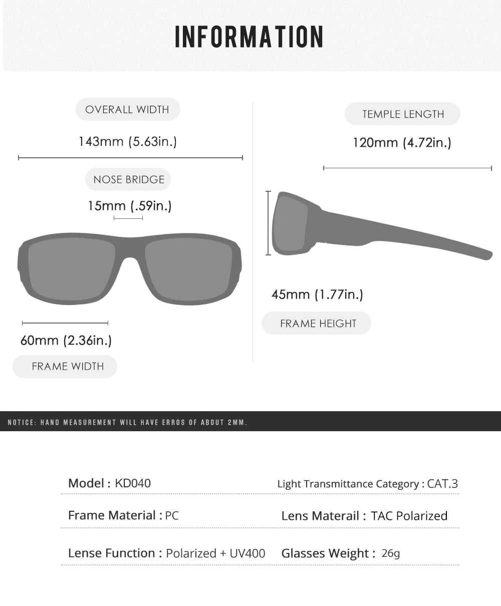 Sonnenbrille Sport polarisiert Cat.3 Druckmuster Rahmen Herren