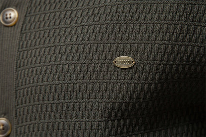 Herren Strickjacke aus Baumwolle im hochwertigen Design für die Wintermode