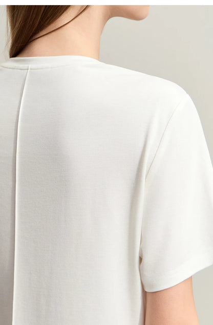 Damen Kurzarm-T-Shirts mit V-Ausschnitt und Sonnenschutz für kühles Gefühl