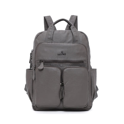 Unisex Schulrucksack Großes Fassungsvermögen mit Mehrfachtaschen und weichen Schultergurten für Alltag und Schule
