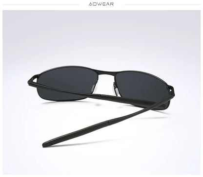 AOWEAR Retro Polarisierte Spiegel Sonnenbrille für Mann Frauen Vintage Sonnenbrille Herren UV400 Leichte Fahrbrille mit Etui