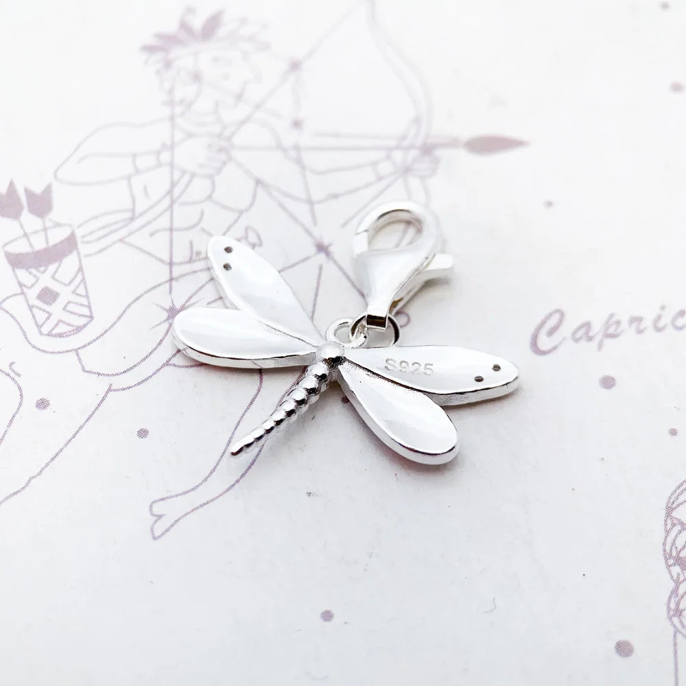 Schmetterling-Schmuckanhänger aus 925 Sterlingsilber, Rückseite mit 925-Prägung