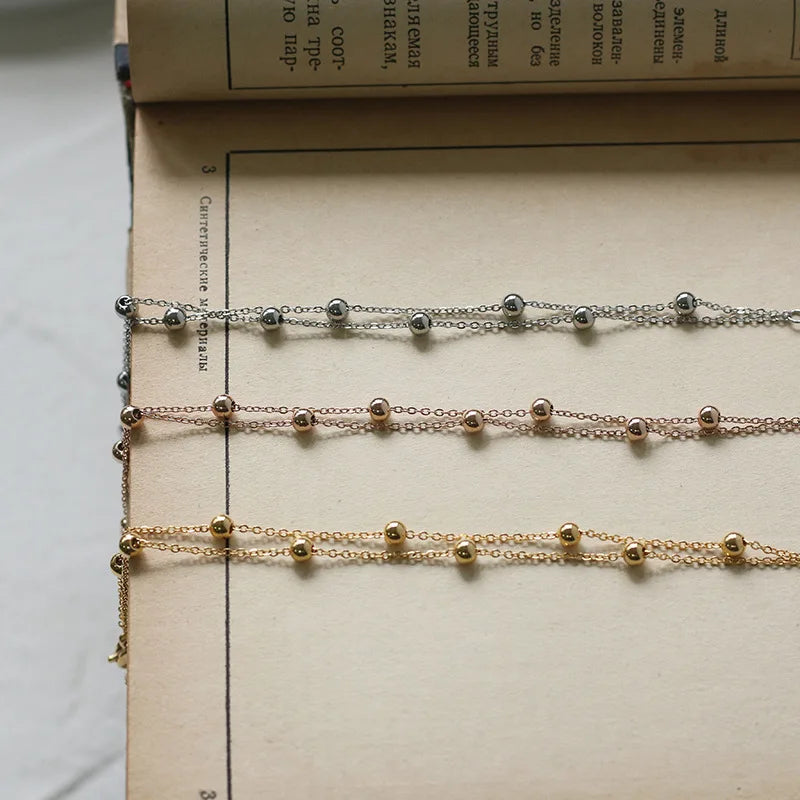 Damen-Armband Doppelperle koreanischer Trend