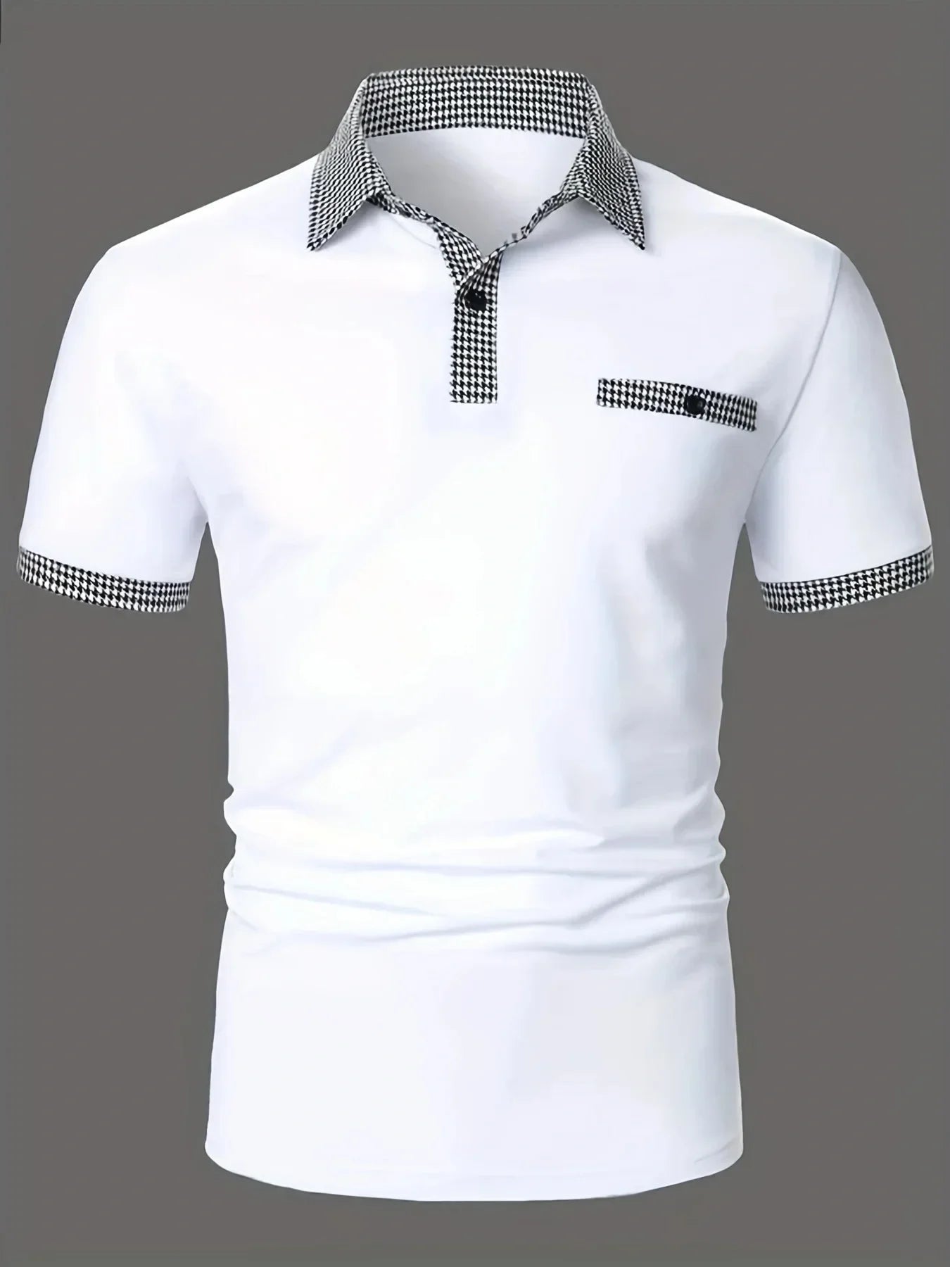 Lässiges Herren-Langarmshirt mit Reverskragen und Schichtoptik – modisch und vielseitig einsetzbar