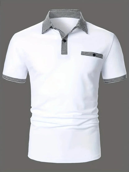 Lässiges Herren-Langarmshirt mit Reverskragen und Schichtoptik – modisch und vielseitig einsetzbar