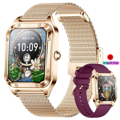 Damen Smartwatch mit 1,57 Zoll Full Touch Screen und Gesundheits-Tracker