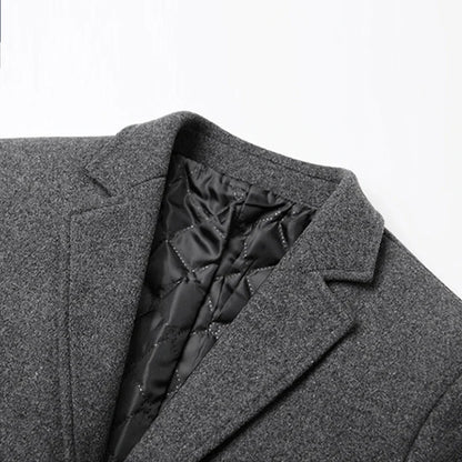 Hochwertiger Wollmantel für Herren – Boutique-Design