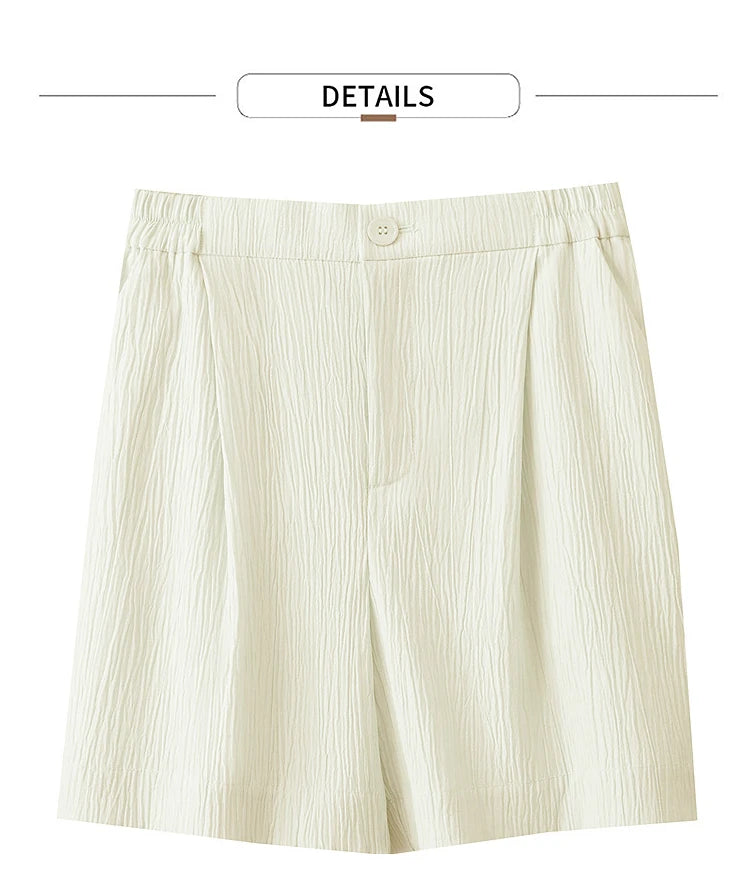 Damen Blazer Shorts aus leichtem Material für den Sommer 2025 mit Taschen
