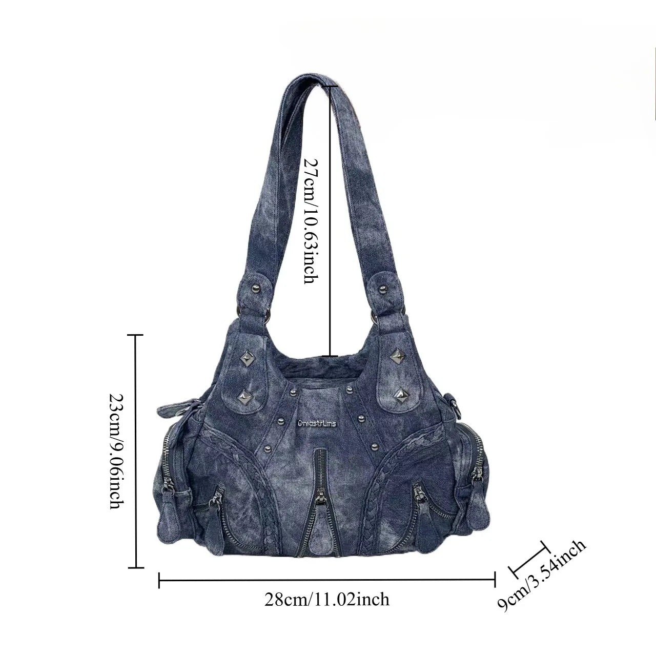 Damen-Schultertasche Kompakte Größe mit Reißverschluss Alltagsbegleiterin Leicht Praktisch