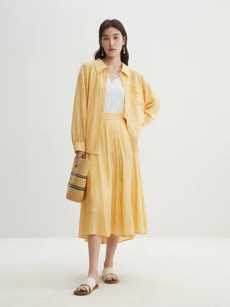 Leichte Damen-Chiffonbluse mit Blumenmuster und eckigem Ausschnitt – ideal für den Sommer