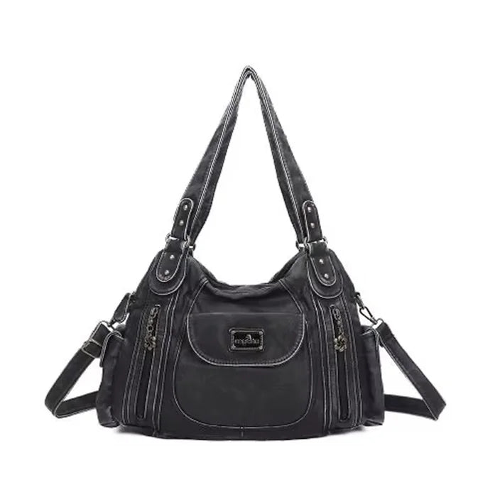 Damen-Schultertasche mit großzügiger Kapazität und durchdachtem Innenaufbau für Smartphone und Geldbörse