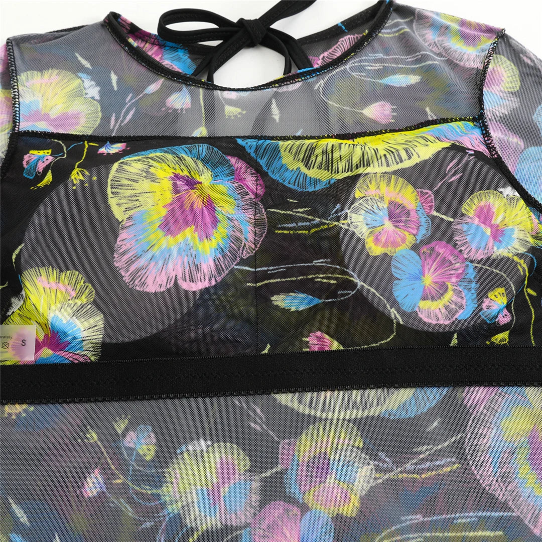 Damen-Hose mit Blumenmuster