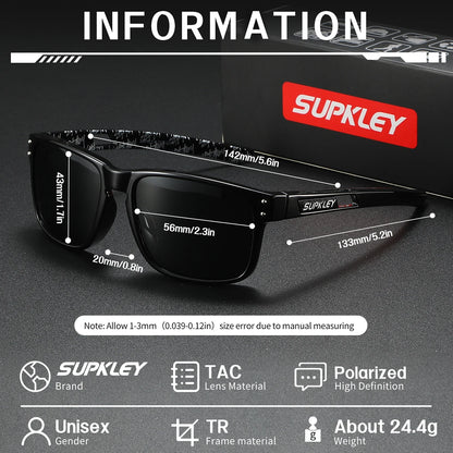 Sonnenbrille Sport quadratisch UV400 polarisiert winddicht Herren