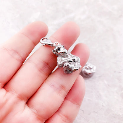 Damen-Charm-Anhänger Affe süß Frühling aus Sterlingsilber
