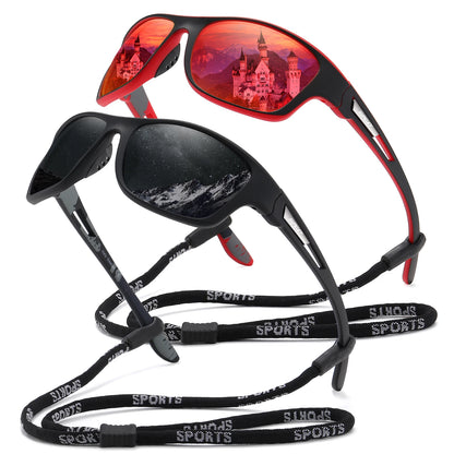 Sonnenbrille Sport polarisiert bunt UV400 Spiegel Bergsteiger Herren