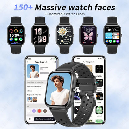 LIGE Neue Smartwatch 2025, kabellose Anrufe, Smartwatch, Bluetooth, für Männer und Frauen, Smartwatches, Sport-Fitness-Armband, individuelles Zifferblatt
