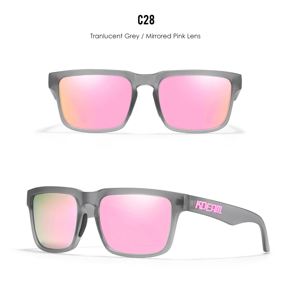 Sonnenbrille quadratisch polarisiert Angeln Lifestyle Spiegel Hartbox Unisex