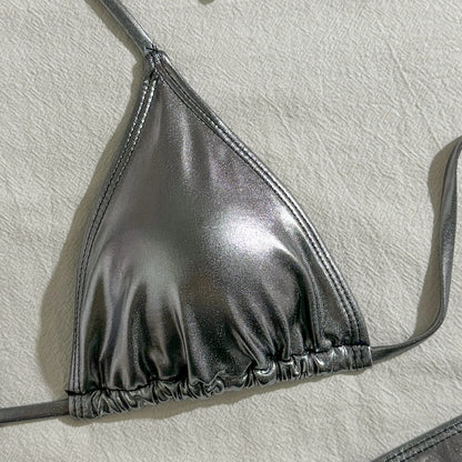 Push-Up-Bikini mit Strasssteinen und passendem Stirnband – ideal für Strand und Pool