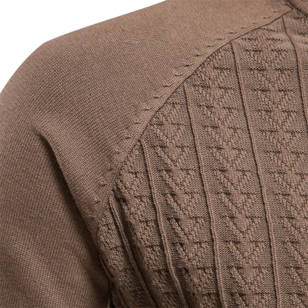 Männlicher Rollkragenpullover aus hochwertiger Baumwolle für den Winter