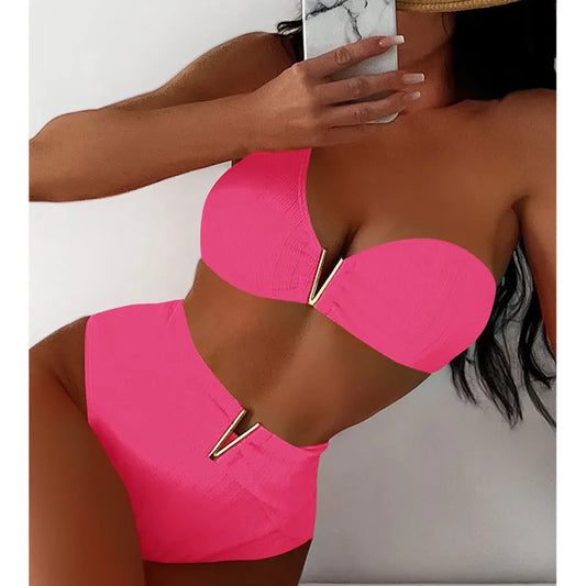 Sexy Damen-Bikini-Set mit brasilianischem Schnitt – ideal für Strand und Pool