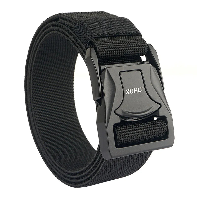 VATLY Elastik-Gürtel Herren 3,8 cm Zink-Schnellverschluss Tactical Outdoor