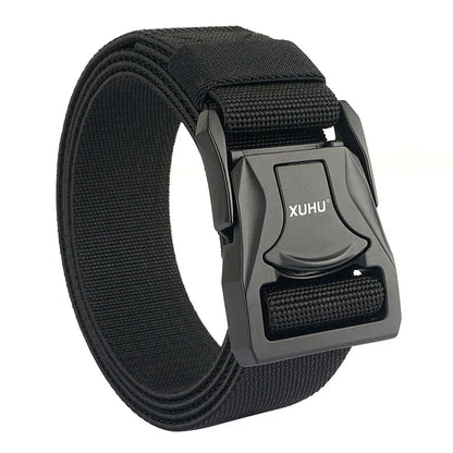 VATLY Elastik-Gürtel Herren 3,8 cm Zink-Schnellverschluss Tactical Outdoor