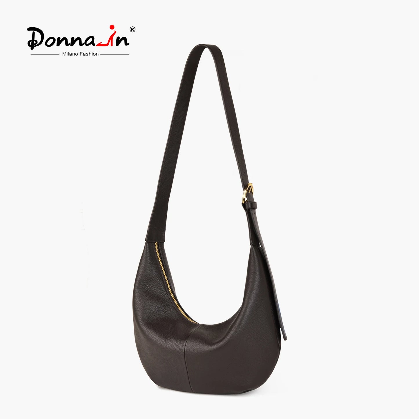 Kalbsleder Hobo-Schultertasche Damen Crossbody