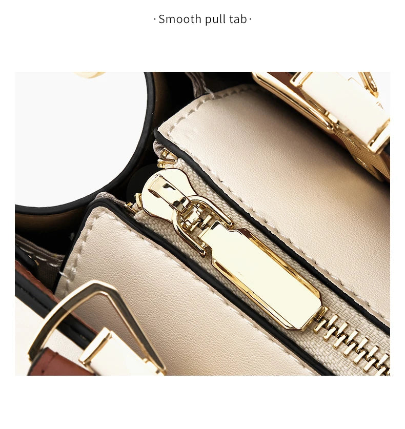 Damen Tasche Aus Splitleder Mit Reißverschluss Im Chinesischen Stil