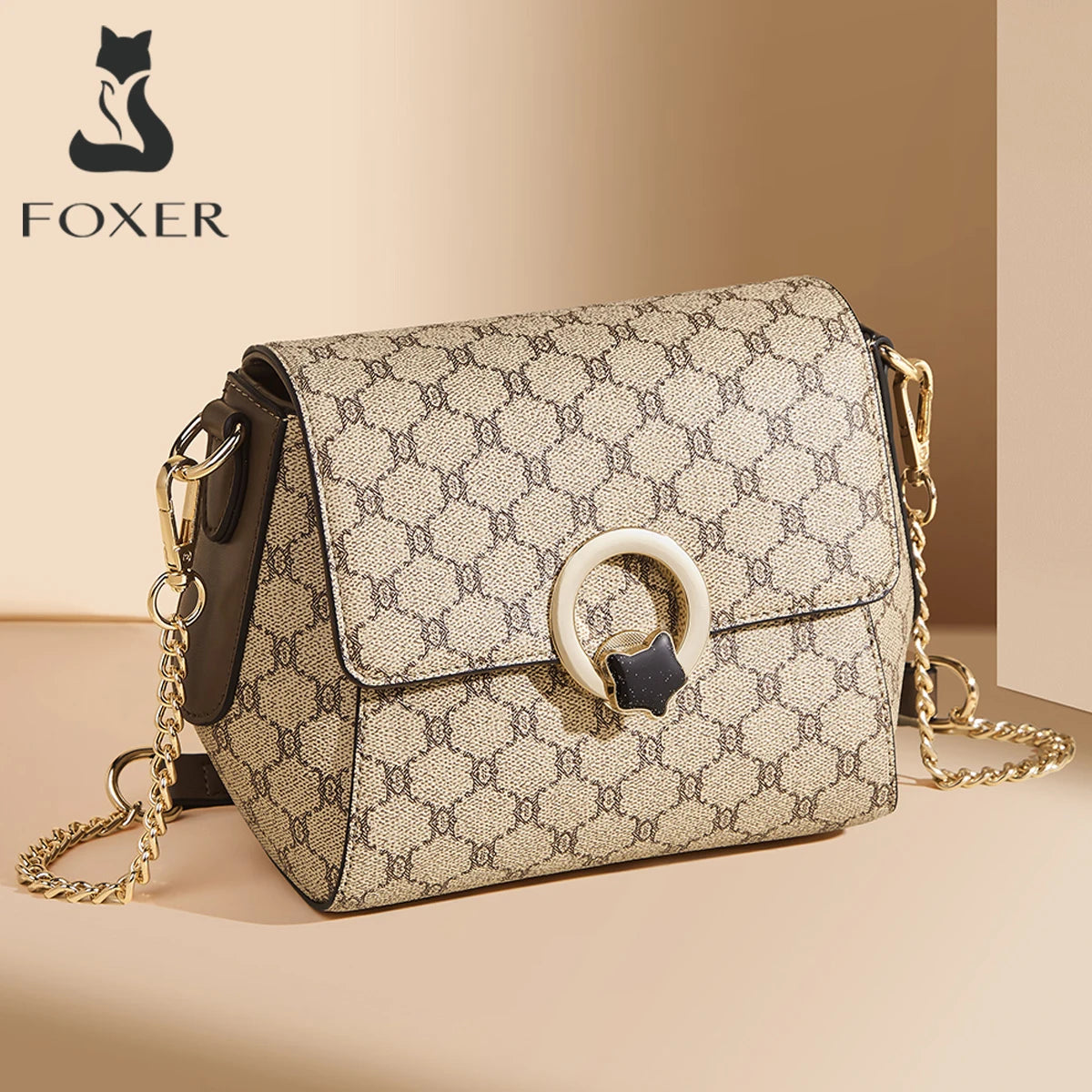 Damen Schultertasche aus PVC-Leder Crossbody-Stil für Alltag