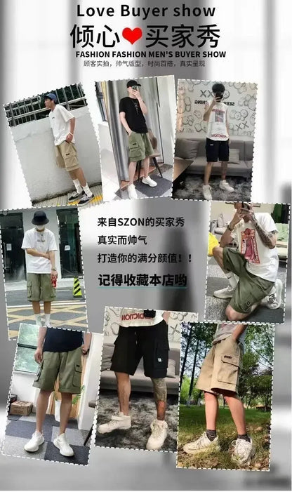 Locker sitzende Jogging-Shorts mit mehreren Taschen und doppelter Schicht für Sport und Freizeit im Freien