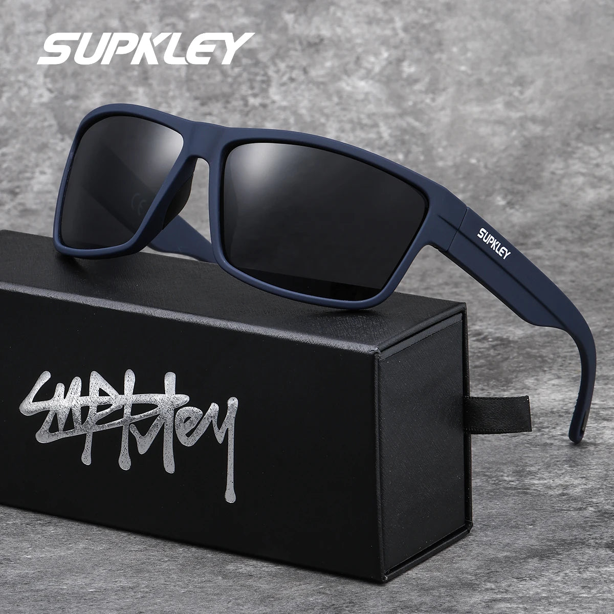Sonnenbrille Sport Boxy UV400 polarisiert Fahren Wandern trendig