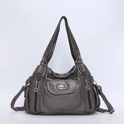 Damen-Schultertasche mit großzügiger Kapazität und durchdachtem Innenaufbau für Smartphone und Geldbörse