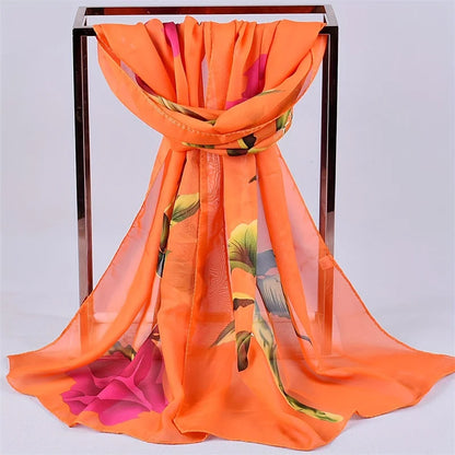 Damen Chiffon Hijab Schal gepunktet Strand Sommer Pareo Bandana muslimisch