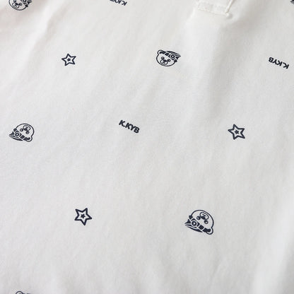 Jungen Polos hirt neue hochwertige Baumwolle Frühling Herbst Langarm Cartoon bestickte Top Kinder Freizeit kleidung