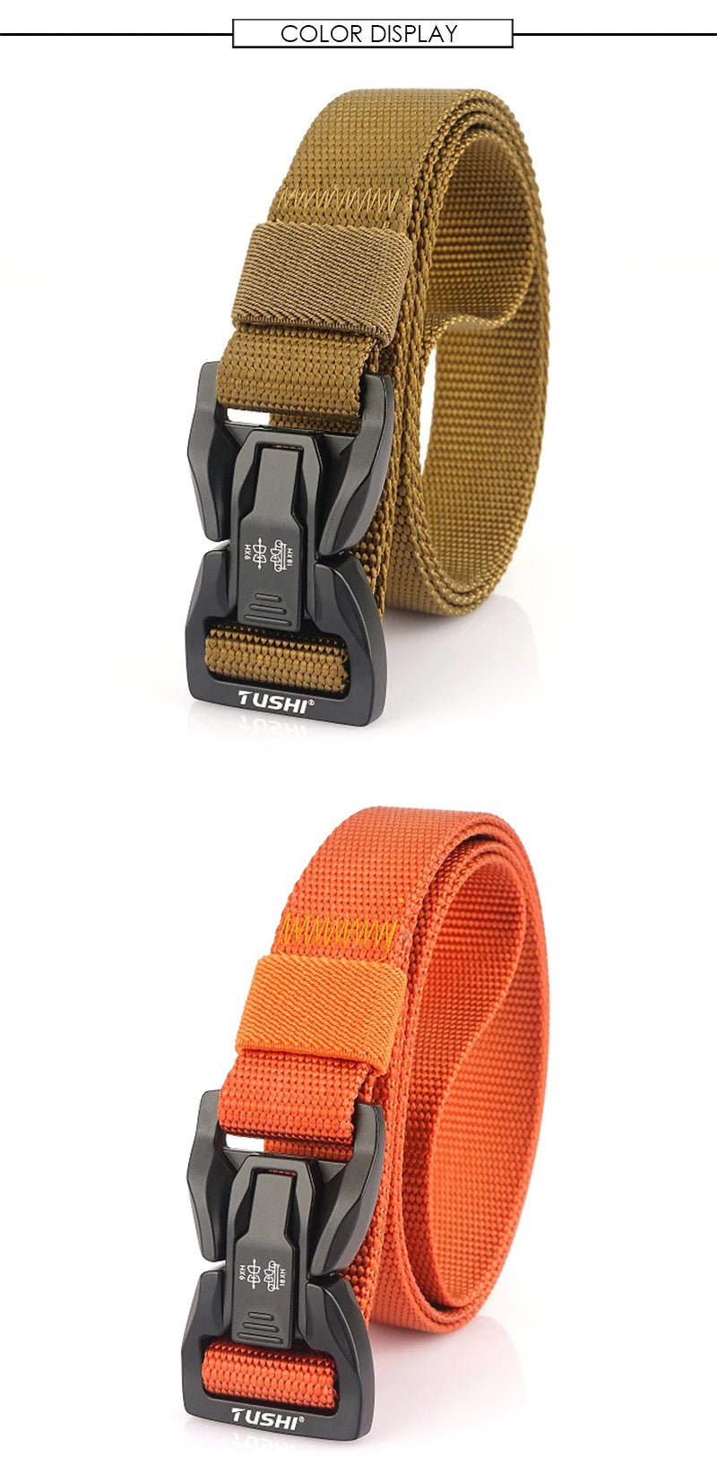 Herren-Taktischer Gürtel Aus Nylon Mit Metall-Schnellverschluss Für Alltag Und Outdoor Einsatz 2,5 Zentimeter Breite