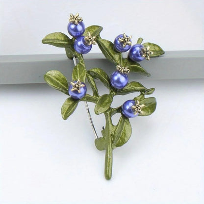 Brosche Blume Emaille Strass Anstecknadel vielseitig Damen