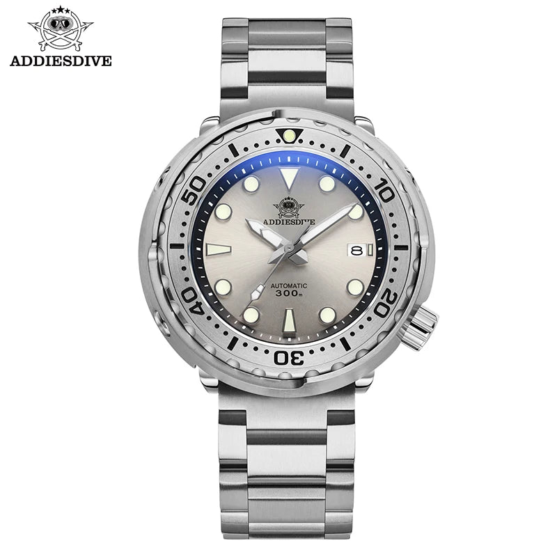 Herren-Luxus-Tuna-Taucheruhr mit Saphirglas und 300 m Tiefe