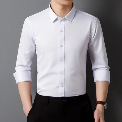 Modisches Herren-Langarmshirt mit Stehkragen und Print – lässiger Pullover für den Alltag