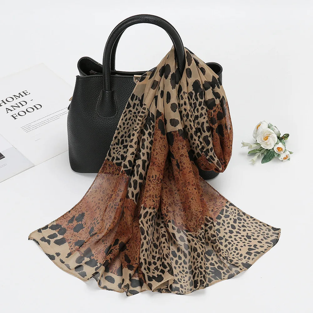 Damen Chiffon Hijab Schal gepunktet Strand Sommer Pareo Bandana muslimisch