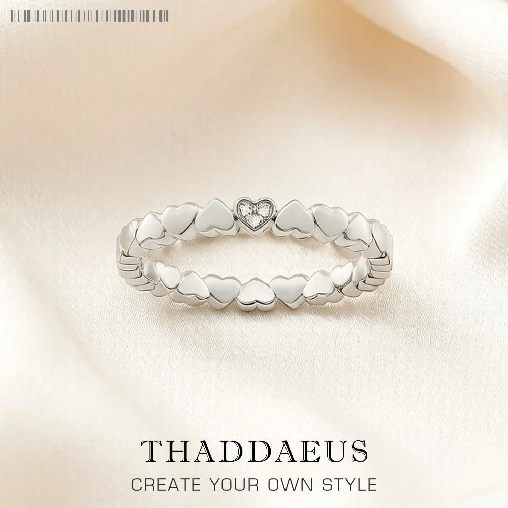 Damen-Ring Love Hearts romantisch aus Sterlingsilber
